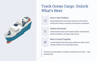Ocean Cargo Tracking for Real-Time Visibility and Efficient Shipping | PDF