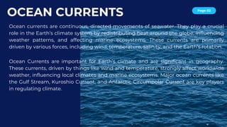 Ocean Current and how it affects the climate | PDF