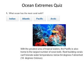 Ocean Extremes Quiz 