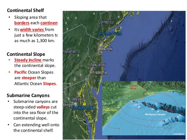 Ocean Floor Topography And Features