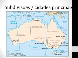 Subdivisões / cidades principais 
