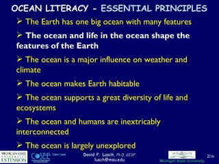 Ocean Principles Improving Ocean Literacy by Teaching the Geology of the Great Lakes | PPT