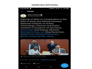 SIGNING MoU WITH RUSSIA
 