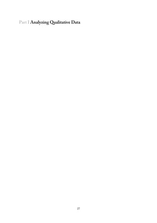 Part I Analyzing Qualitative Data
27
 