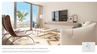 4-ROOM APARTMENT, 103.9 SQM RESIDENTIAL AREA, 14.9 SQM BALCONY
2-12 ‫קומה‬
A1-L | ‫חדרים‬ 4
‫מרפסת‬ ‫מ״ר‬ 14.9 + ‫מ״ר‬ 103.9
‫צ‬ ‫ד‬
‫מז‬
‫מע‬
A1-R
A1-L
The rendering shown on this page is for illustration and visualization purposes only and is subject to change, including in accordance with building permits and planning
authority guidelines. The sales plans and specifications will be finalized after receipt of the building permit, and they alone shall be binding upon the company.
 