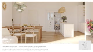 13-25 ‫קומה‬
A2-L | ‫חדרים‬ 5
‫מרפסת‬ ‫מ״ר‬ 19.3 + ‫מ״ר‬ 136.3
‫צ‬ ‫ד‬
‫מז‬
‫מע‬
A2-L
A2-R
5-ROOM APARTMENT, 136.3 SQM RESIDENTIAL AREA, 19.3 SQM BALCONY
The rendering shown on this page is for illustration and visualization purposes only and is subject to change, including in accordance with building permits and planning
authority guidelines. The sales plans and specifications will be finalized after receipt of the building permit, and they alone shall be binding upon the company.
 