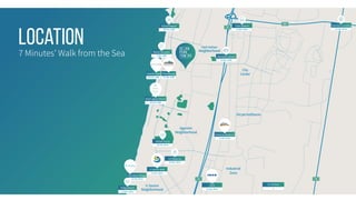 11 min. drive
12 min. drive
11 min. drive
10 min. drive
10 min. drive
13 min. drive
Netanya Stadium
IKEA
Ir Yamim Mall
Winter Pond
Iris Reserve
Bamboo Village
11 min. drive 13 min. drive
20 min. walk
7 min. walk
Industrial
Zone
Ir Yamim
Neighborhood
City
Center
20 min. walk
West Lagoon Resort
7 Minutes’ Walk from the Sea
2
2 4
57
Location
Train Station Sharonim Junction
Sironit Beach
Beach Elevator
17 min. walk
20 min. walk
Planetanya
Island Hotel
I S L A N D
13 min. drive
Poleg Beach
To Tel Aviv
ParkHaYam
Neighborhood
13 min. walk
Morasha School
Kiryat HaSharon
Agamim
Neighborhood
 