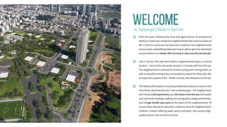 to Netanya’s Next Ir Yamim
Welcome
Over the years, Netanya has time and again proven its exceptional
ability to create new residential neighborhoods that excel at quality of
life. Ir Yamim in particular has become a model for new neighborhoods
across Israel, exemplifying ideal planning as well as genuine real estate
success thanks to an almost 50% increase in value over the last decade.
Like Ir Yamim, the new Park HaYam neighborhood enjoys a central
location – close to the city center and just a 7-minute walk from the sea.
The neighborhood is planned to include cycling and running paths, as
well as beautiful sitting areas surrounded by nature for those who like
to enjoy every aspect of life – health, activity, and relaxation by the sea.
The Netanya Municipality is investing substantial resources to ensure that
Park HaYam becomes the city’s next residential gem. The neighborhood
will include 2,500 apartments just 250 meters from the sea, with public
and community buildings, walking and cycling paths, playground facilities,
and a huge 50,000 sqm park at the heart of the neighborhood. Of
course, there will also be education centers to serve the neighborhood’s
children, a beach offering water sports activities, and various high-
quality leisure and commercial areas.
The rendering shown on this page is for illustration and visualization purposes only and is subject to change, including in accordance with building permits and planning
authority guidelines. The sales plans and specifications will be finalized after receipt of the building permit, and they alone shall be binding upon the company.
 