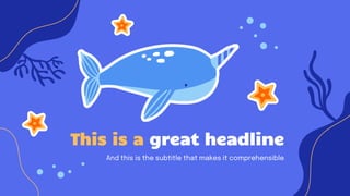 This is a great headline
And this is the subtitle that makes it comprehensible
 