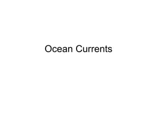 Ocean Currents 