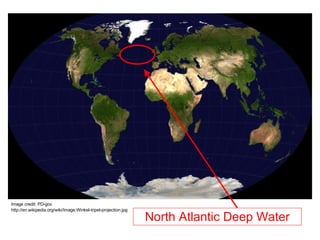 Image credit: PD-gov http://en.wikipedia.org/wiki/Image:Winkel-tripel-projection.jpg North Atlantic Deep Water 