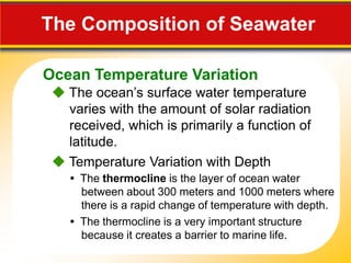 Natural Processes Affecting Salinity
 
