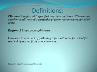 Oceans and Climate | PPTX