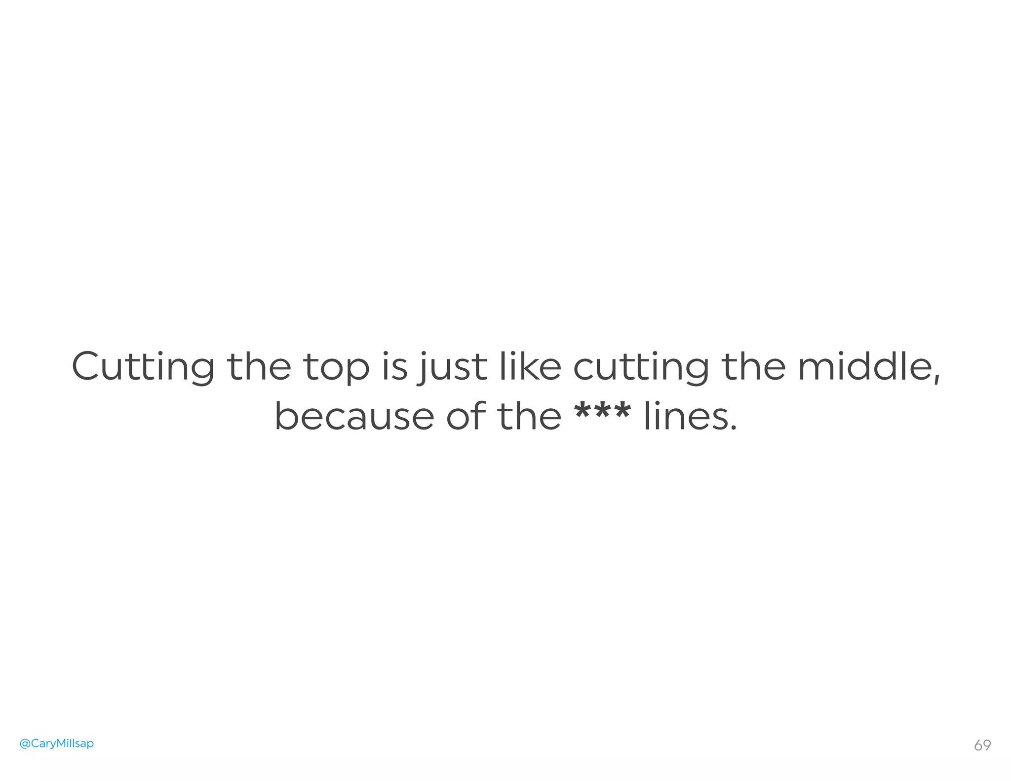 @CaryMillsap
Cu ing the top is just like cu ing the middle,
because of the *** lines.
69
 