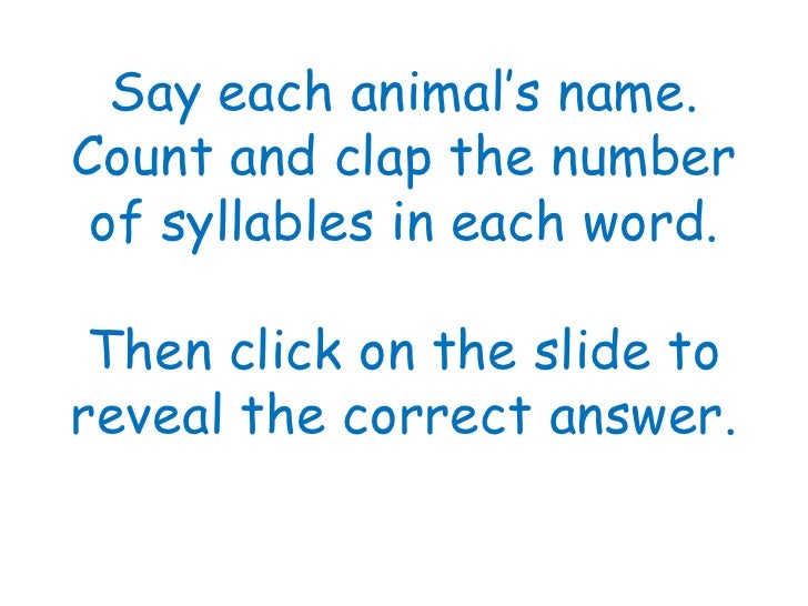 Ocean syllable reveal