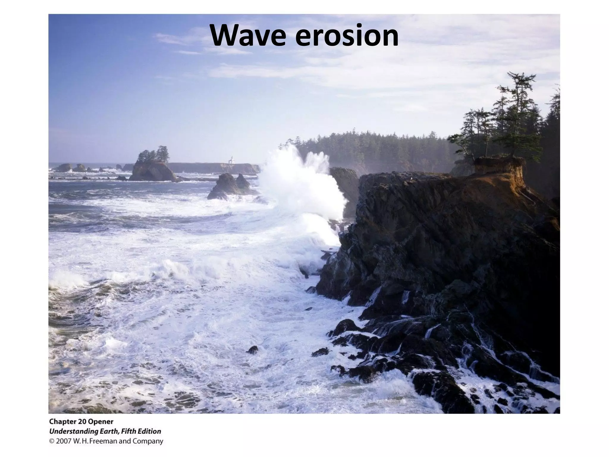 Wave erosion
 
