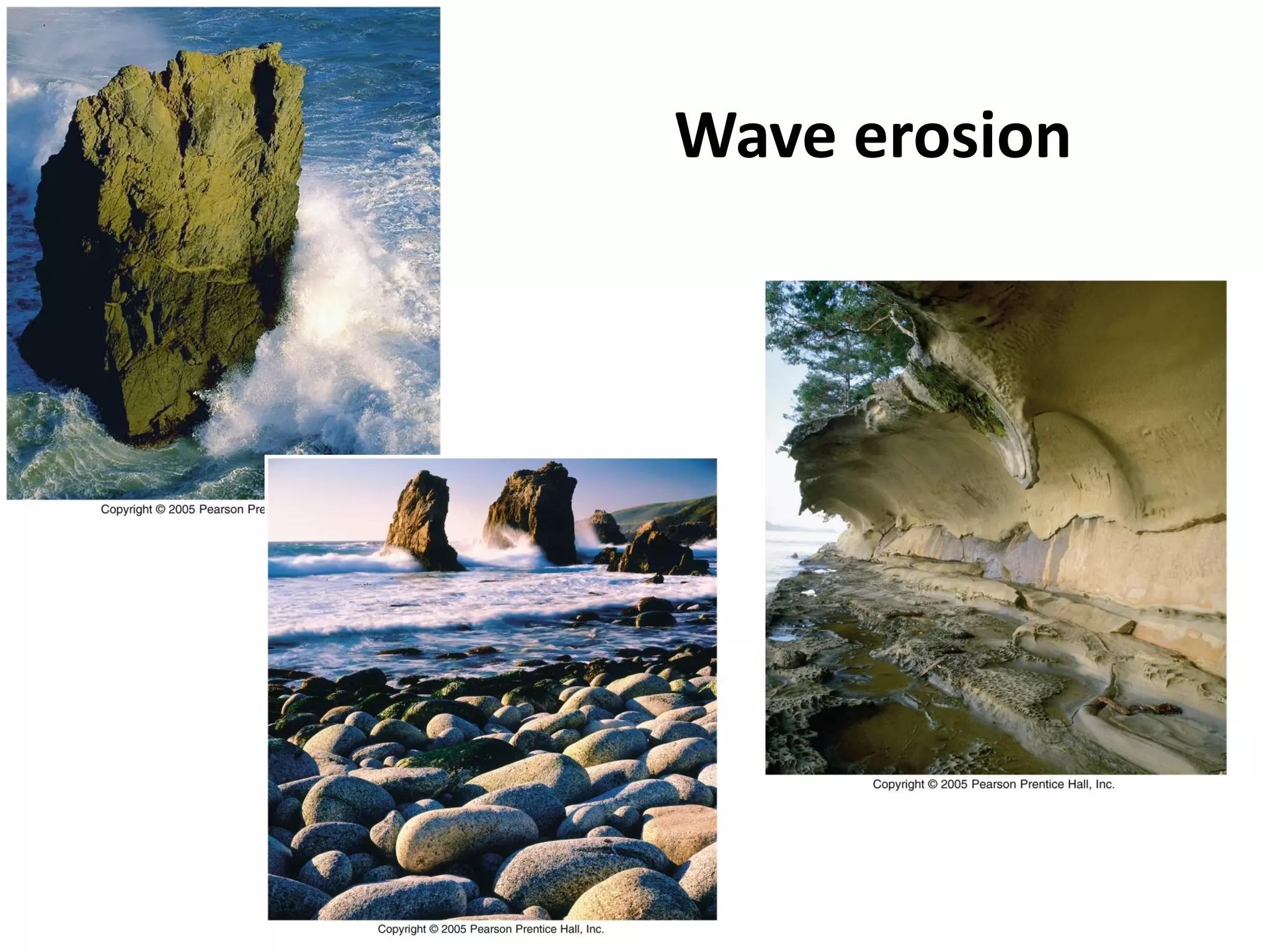 Wave erosion
 