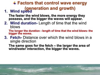 Fetch Distance Ocean Waves.ppt