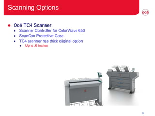Oce ColorWave 650 product overview 
