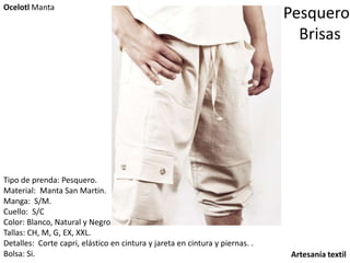Modelo 007 – Yute – Ropa de Manta