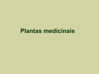 Plantas medicinais  