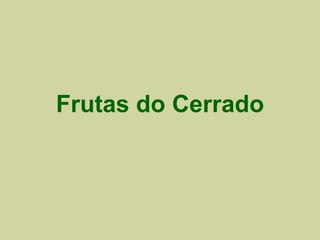 Frutas do Cerrado 