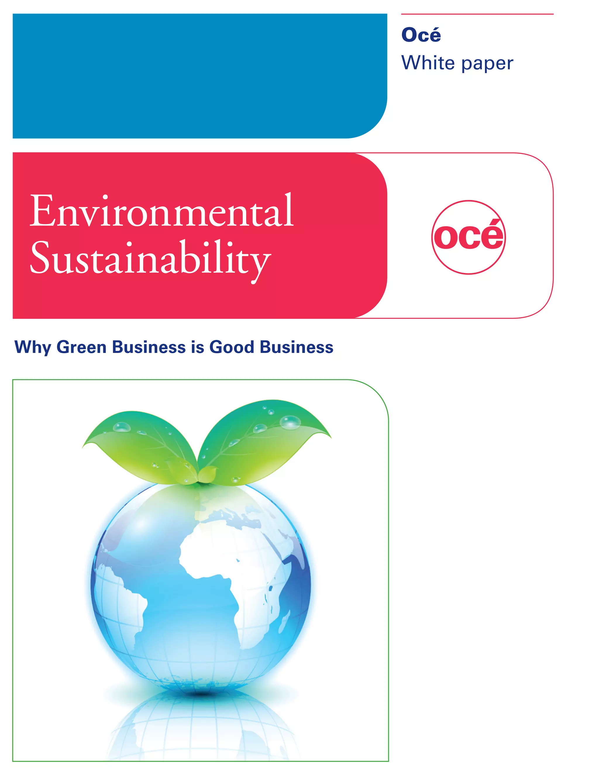 Oce Sustainability White Paper