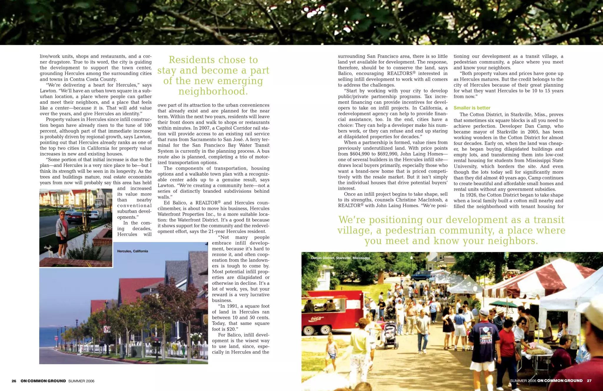 On Common Ground: Summer 2006