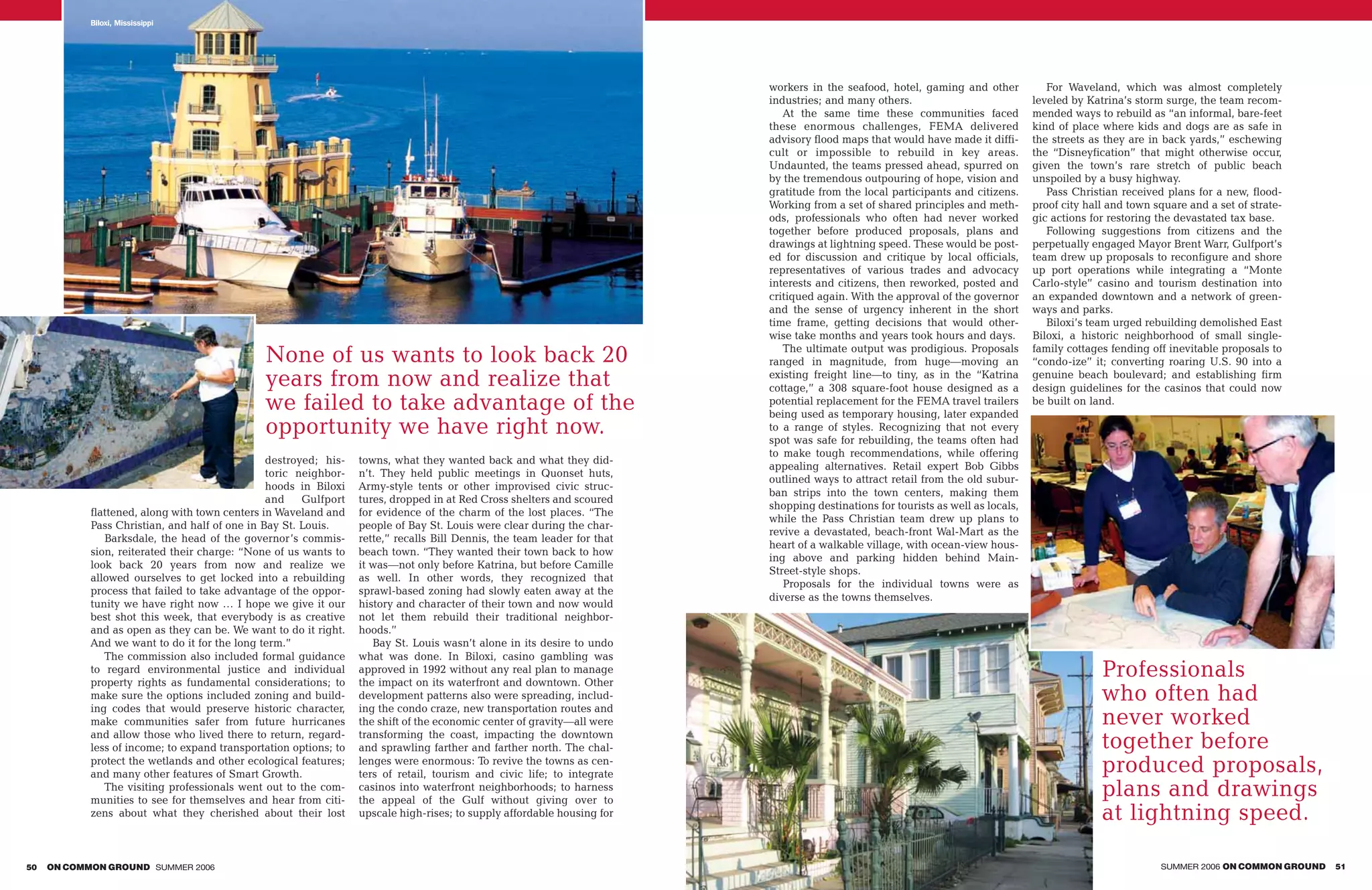 On Common Ground: Summer 2006