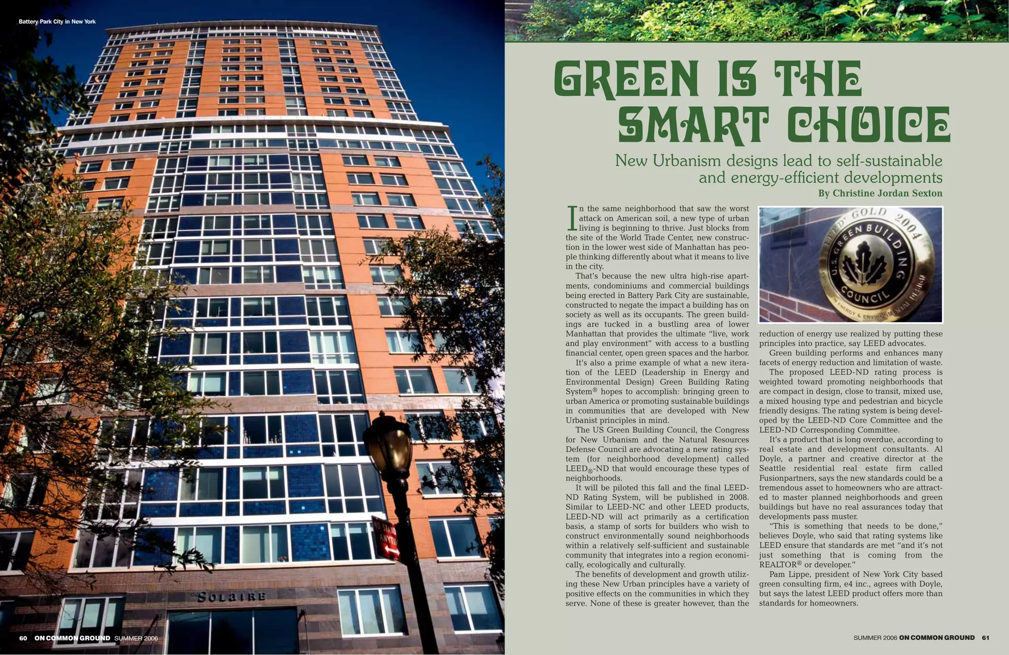 On Common Ground: Summer 2006