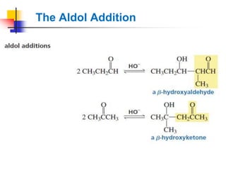 The Aldol Addition
 