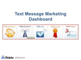 Text Message Marketing
Dashboard
#OCExpo14
 