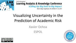Visualizing Uncertainty in the
Prediction of Academic Risk
Xavier Ochoa
ESPOL
 