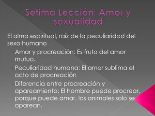 Amor de amistadNaturaleza de la unión afectiva Unión por amor: Solo el amor puede hacer que dos personas se unan.