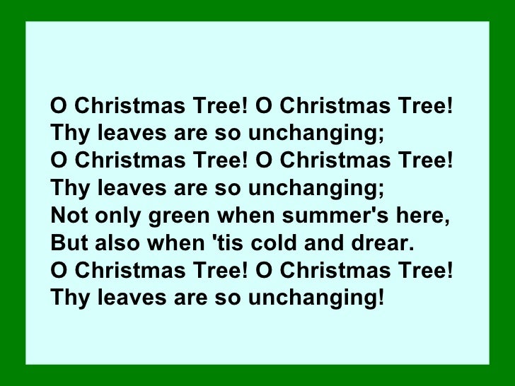 O Christmas Tree