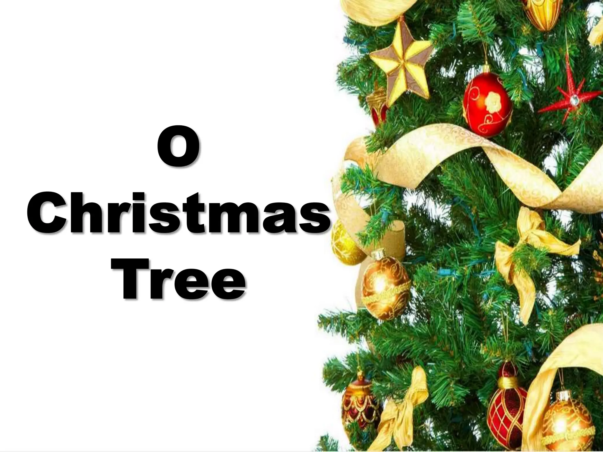 O Christmas Tree PPT