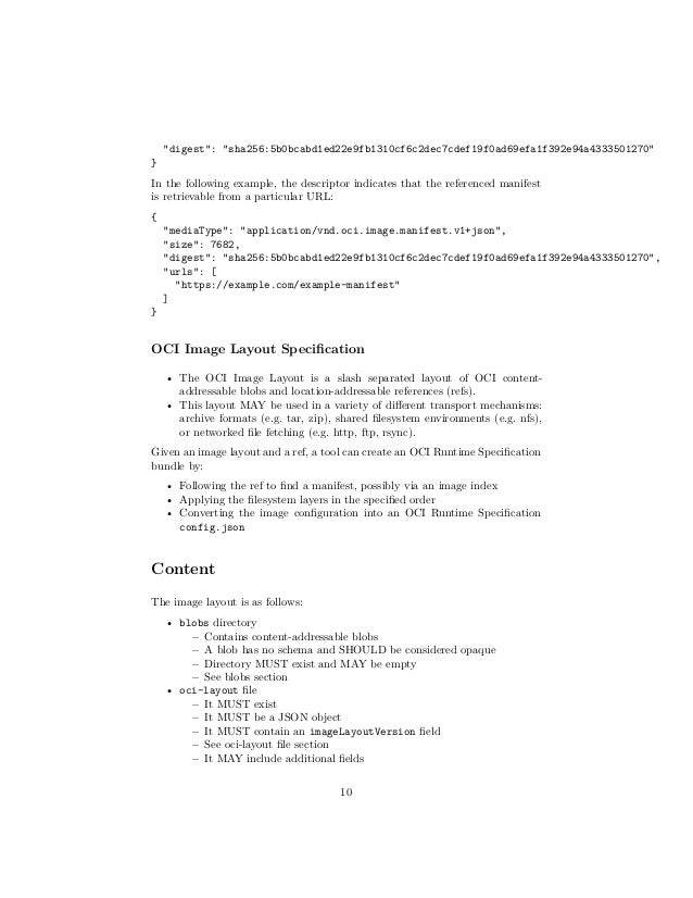 OCI Image Spec