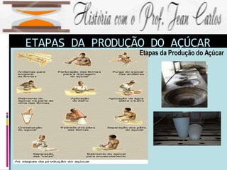 ETAPAS DA PRODUÇÃO DO AÇÚCAR
 