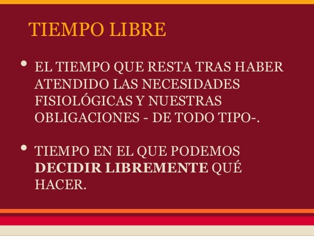 Ocio y tiempo libre