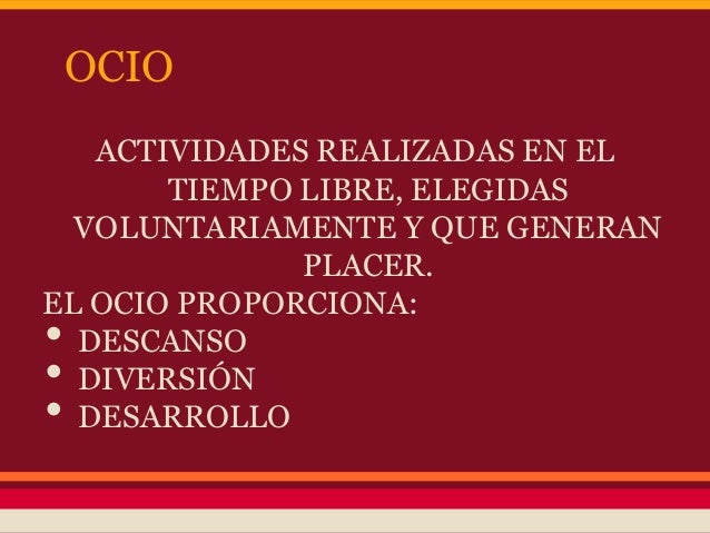 Ocio y tiempo libre