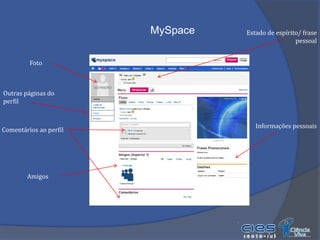 OrkutObjectivosO estudo realizado refere-se à relevância das redes sociais, considerando-as no contexto de promotoras das relações interpessoais e de modeladoras de comportamentos no âmbito social.Consideraram-se como objectivos principais a obtenção de uma percepção relativa ao uso de redes sociais como o Facebook, à sua utilidade, funções e ao grau de consciencialização dos seus utilizadores perante estas.Do mesmo modo, tomou-se a análise da fundamentação da adesão um parâmetro necessário para a compreensão do desenvolvimento das redes.