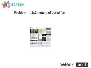 Problem 1 : 2x2 meters of portal fun 