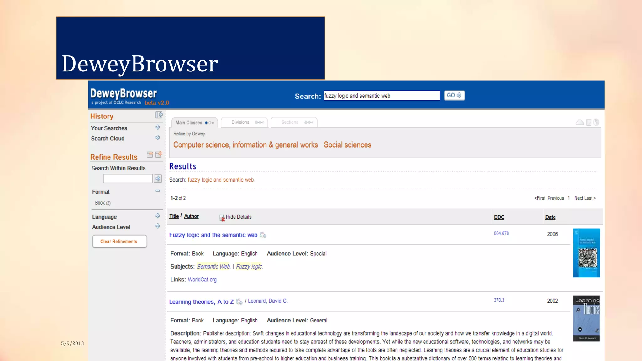 DeweyBrowser
5/9/2013
 