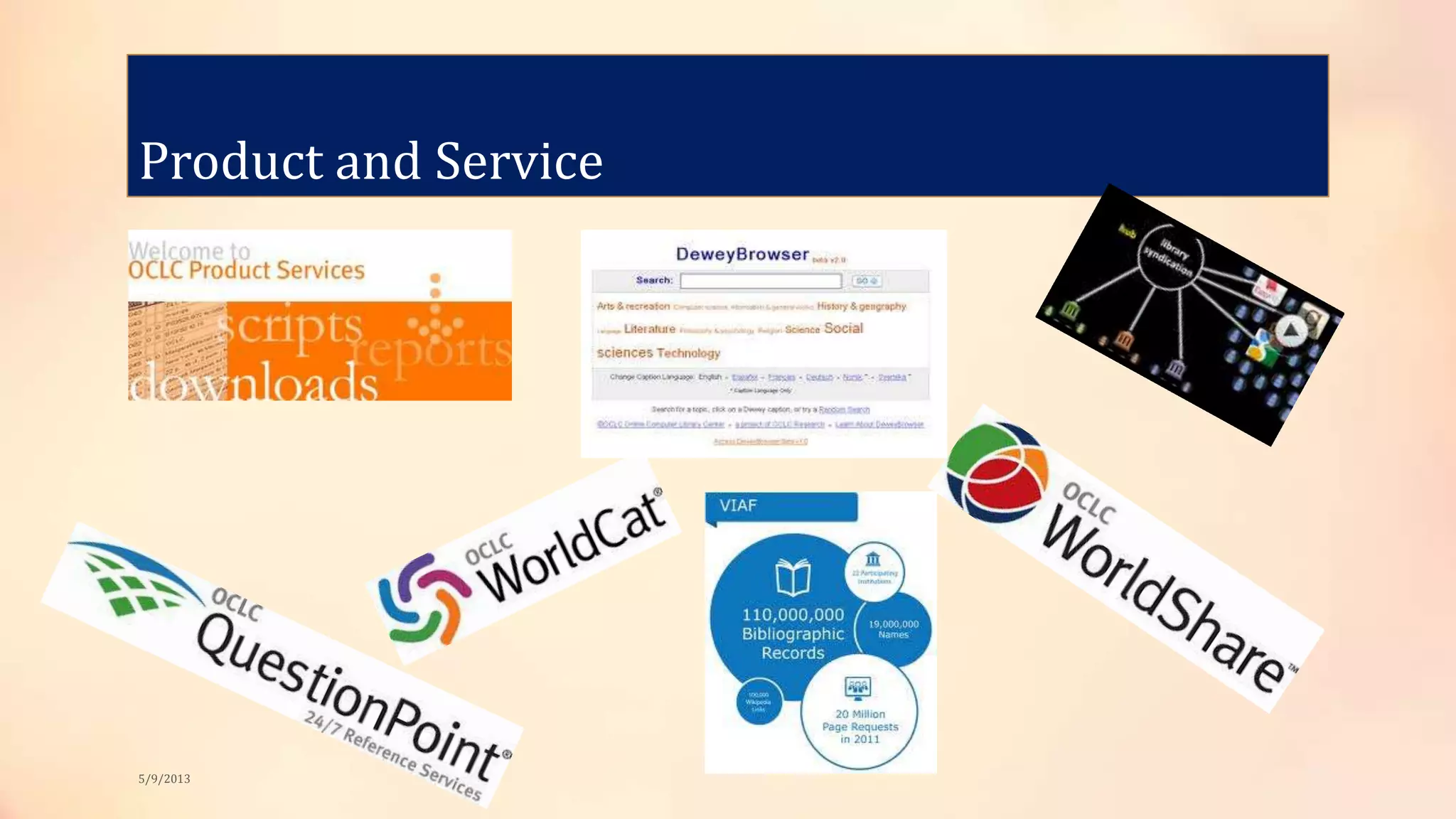 Product and Service
5/9/2013
 