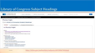 Library of Congress Subject Headings
5/9/2013 http://id.loc.gov/authorities/subjects/sh93006704.html
 