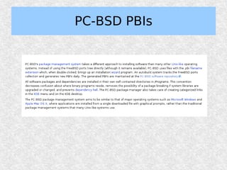 PC-BSD PBIs
 