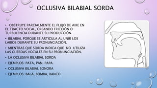 Oclusivas y fricativas PPT