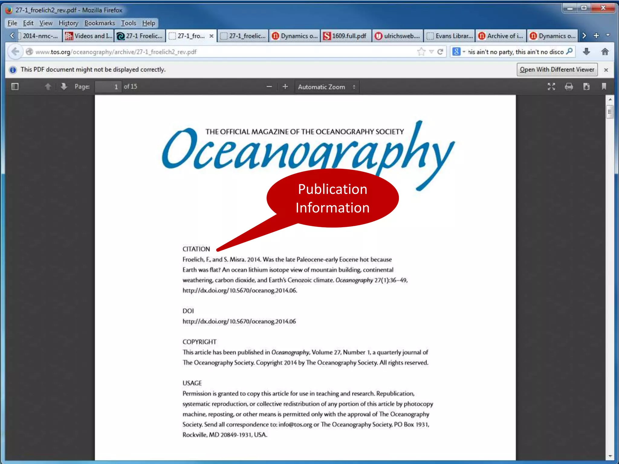 Publication 
Information 
 