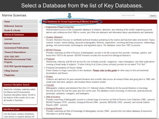 Select a Database from the list of Key Databases.
 