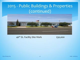46th St. Facility Site Work $30,000
Draft - 01/15/2015City of Ocean City 41
2015 - Public Buildings & Properties
(continued)
 